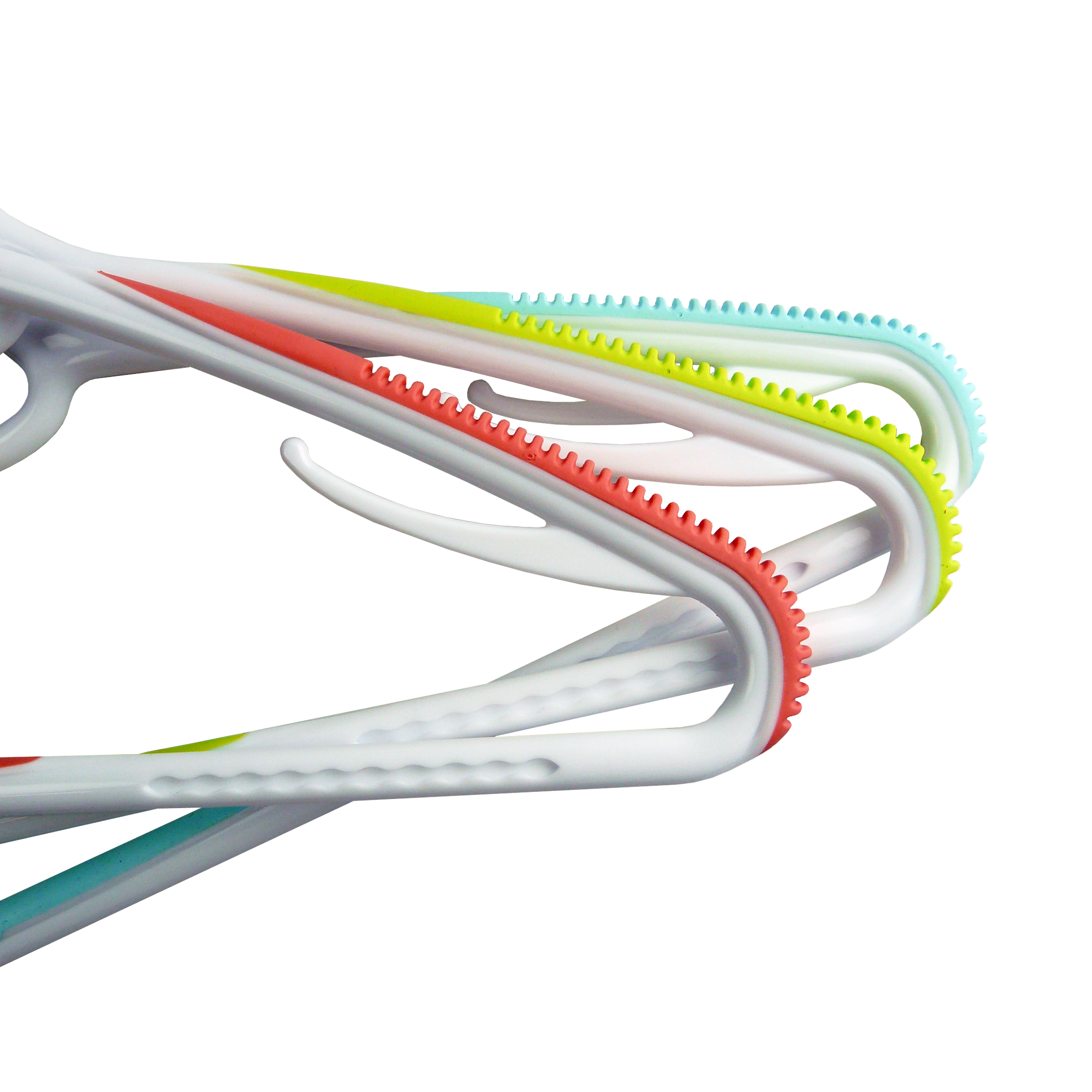 Ref 25Bx2 Set of 2 non-slip plastic hangers with swivel hook